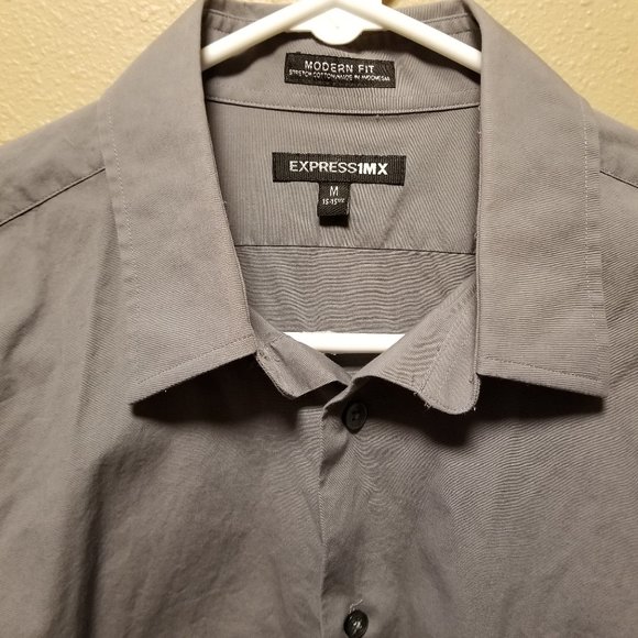 SOLD at Our Garage Sale NWOT Men's Express Modern Fit Dress Shirt - Picture 2 of 5